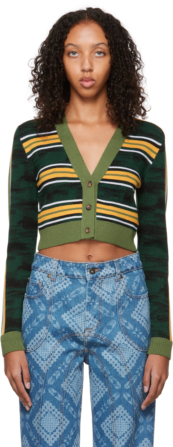 Green Augusta Cardigan