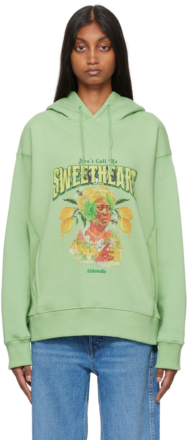 Green Quadri Hoodie