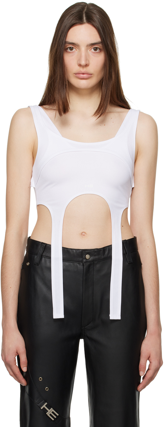 Heliot Emil White Harness Tank Top