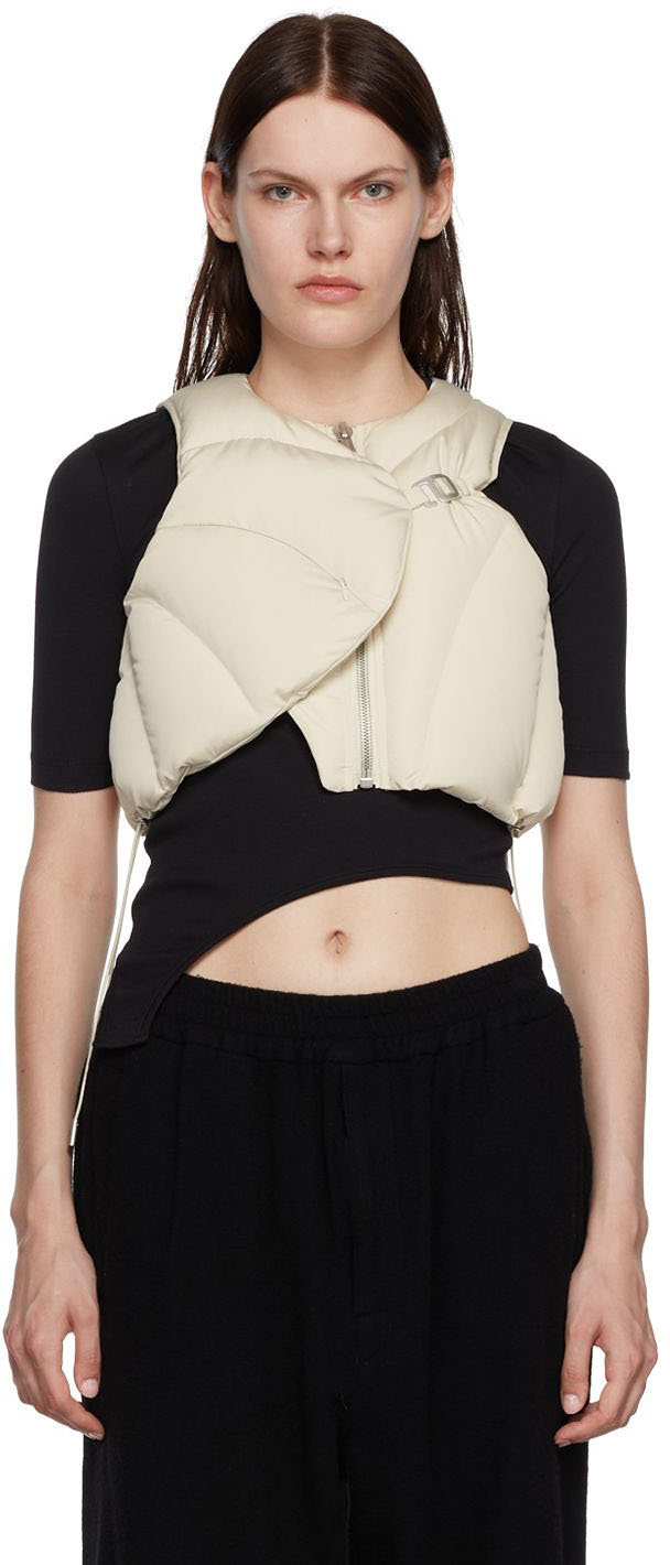 SSENSE Canada Exclusive Off-White Down Vest by HELIOT EMIL on Sale