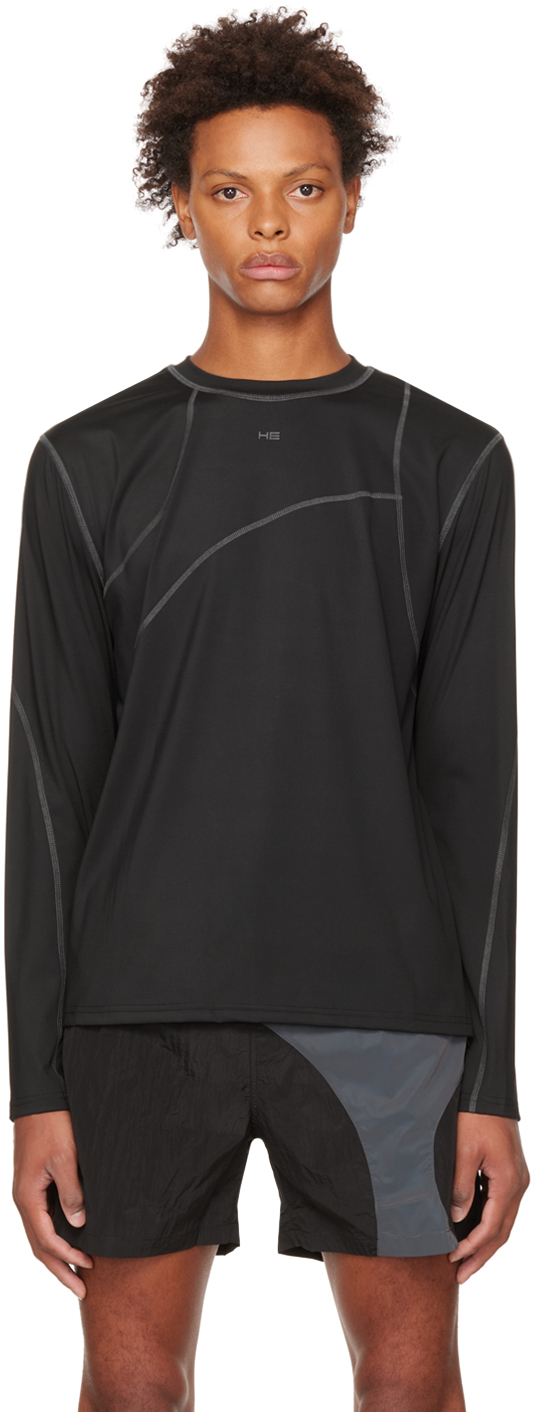 HELIOT EMIL SSENSE Exclusive Black Long Sleeve T-Shirt