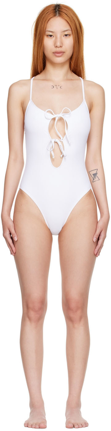 Gil Rodriguez White Venus One-Piece Swimsuit