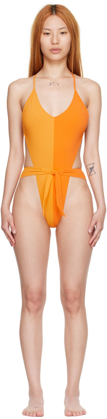Gil Rodriguez Orange Caracas One-Piece Swimsuit