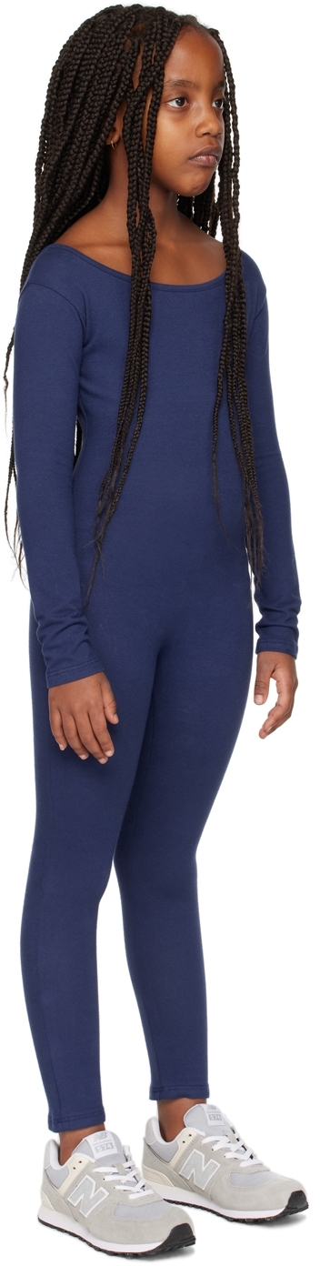 Shop Gil Rodriguez Ssense Exclusive Kids Blue Via Olympia Jumpsuit In Midnight