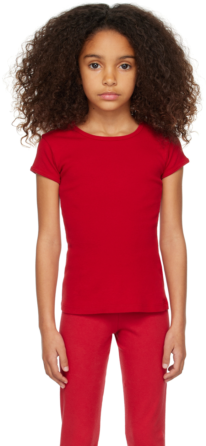 Gil Rodriguez Ssense Exclusive Kids Red Bellevue T-shirt In Tomate