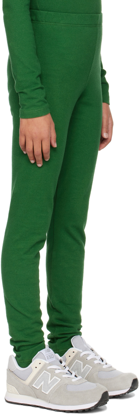 Shop Gil Rodriguez Ssense Exclusive Kids Green Benton Leggings In Emerald