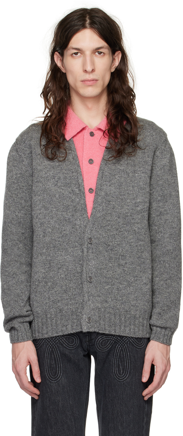 Stefan Cooke Gray & Pink Layered Cardigan | Smart Closet