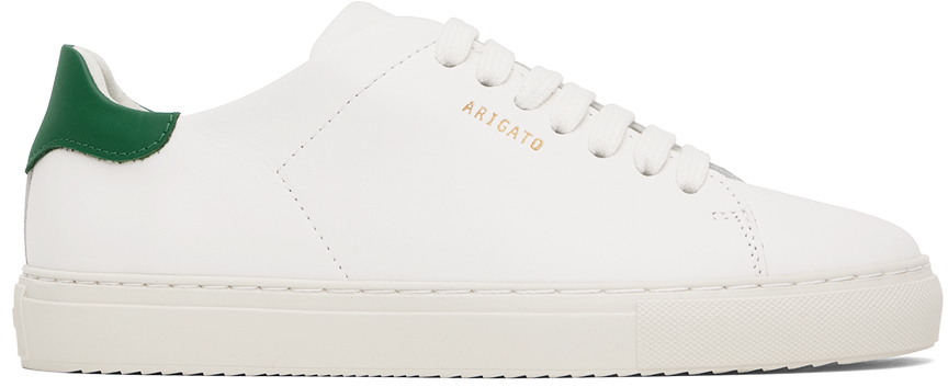 Axel Arigato SSENSE Exclusive White & Green Clean 90 Sneakers