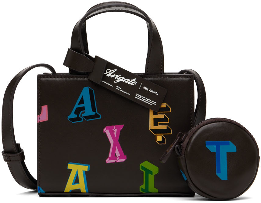 Brown Trait Monogram Leather Bag SSENSE Men Accessories Bags Luggage 