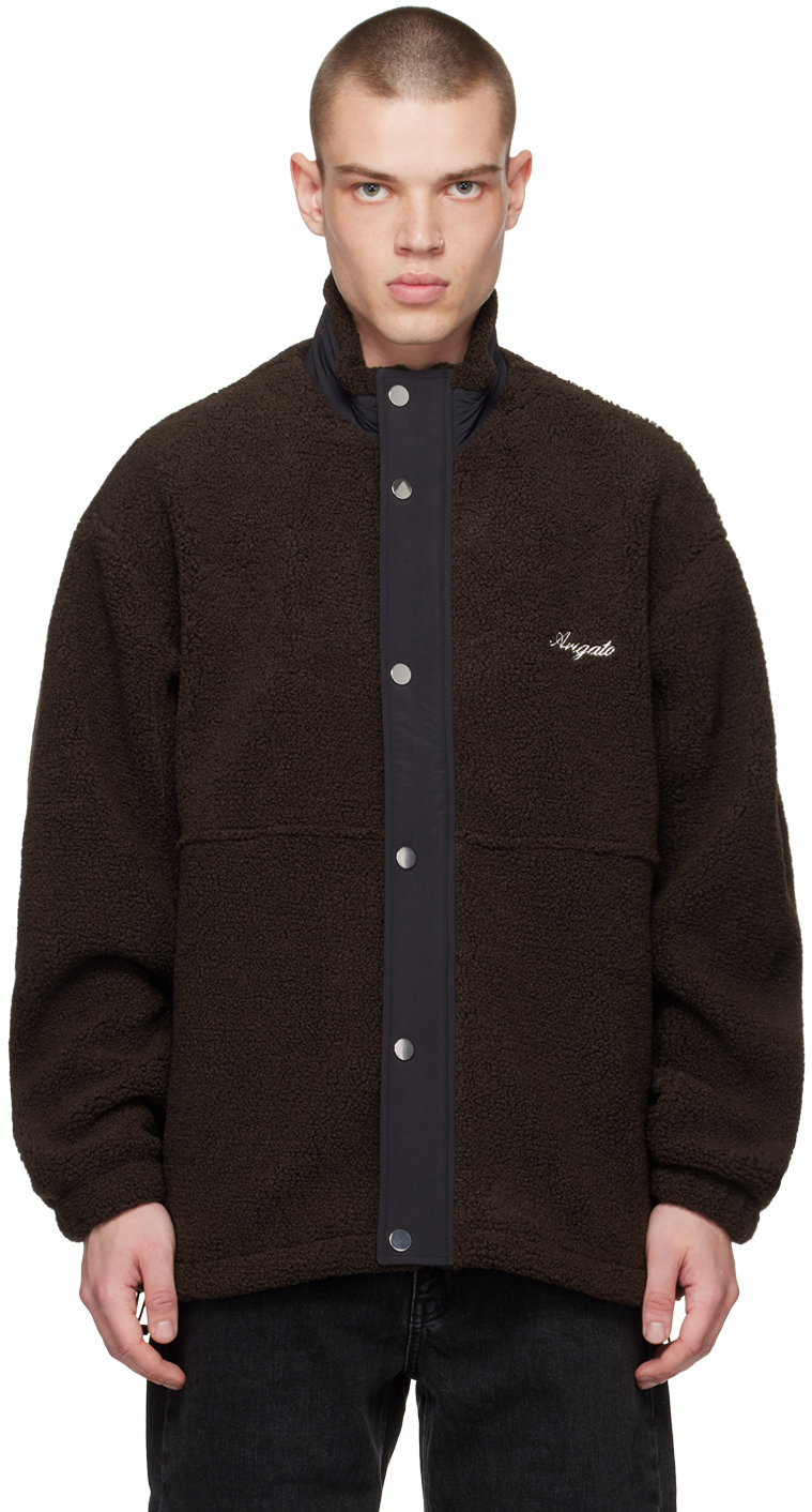 Axel Arigato Brown Nomad Pile Jacket