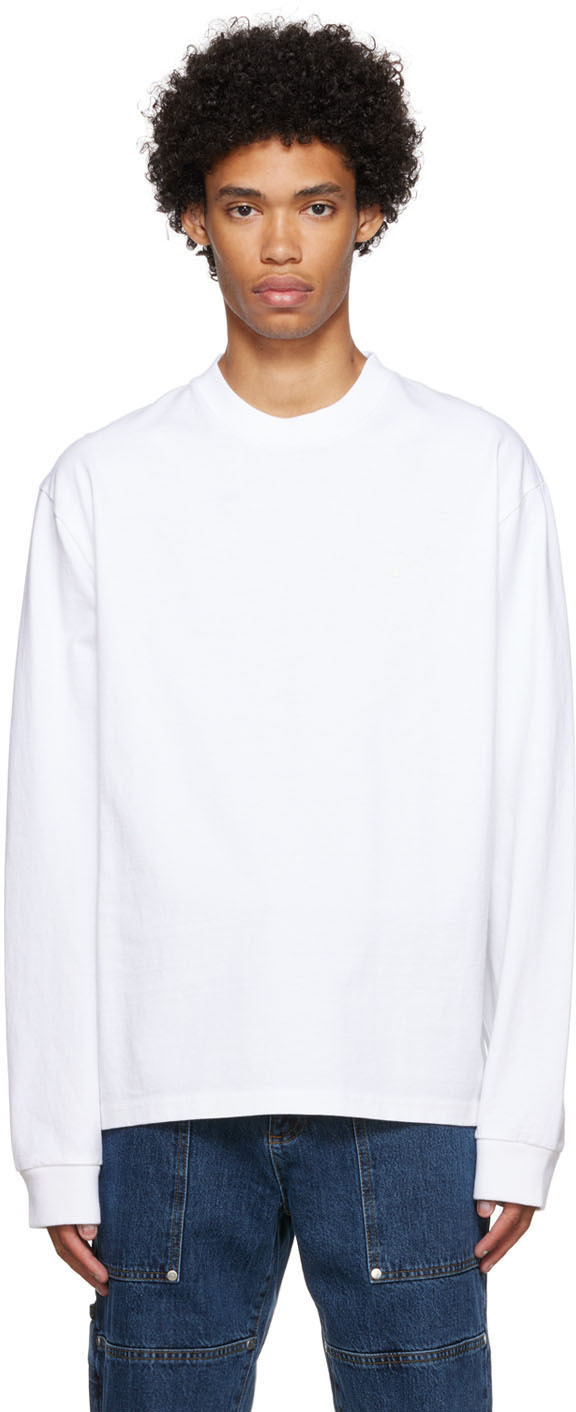 Axel Arigato White Staple Long Sleeve T-Shirt