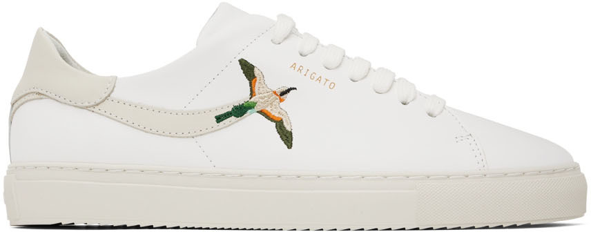 White Clean 90 Stripe Bee Bird Sneakers