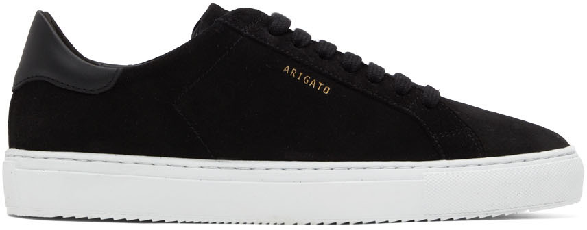 Black Suede Clean 90 Sneakers by Axel Arigato on Sale
