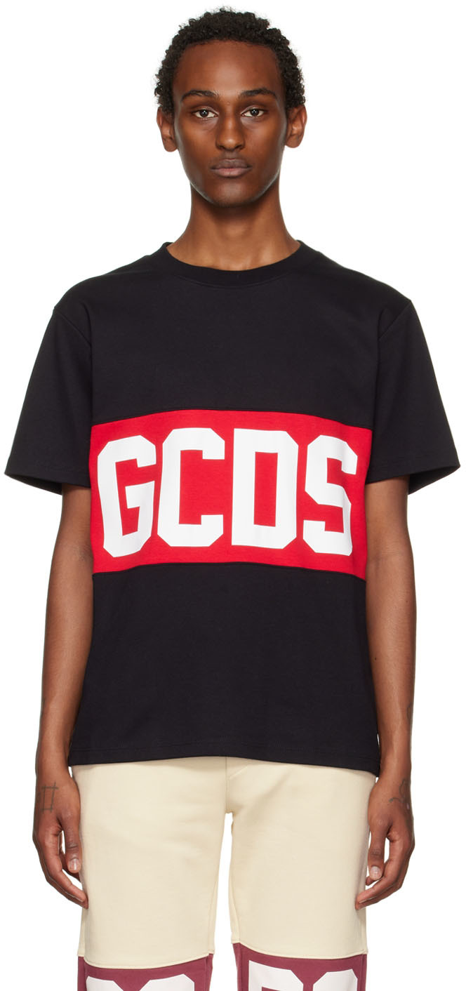 Blive kold forsinke Ydeevne Black Band T-Shirt by GCDS on Sale