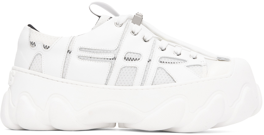 Gcds White Ibex Sneakers In 01 White