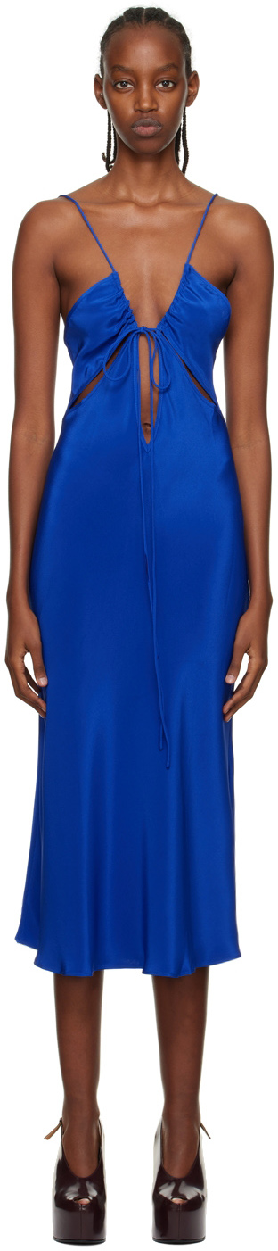 Christopher Esber: Blue Triquetra Maxi Dress | SSENSE UK