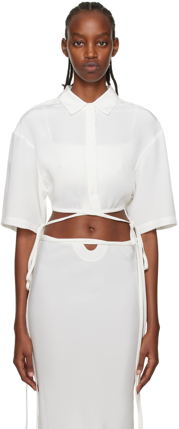 White Wrap Shirt