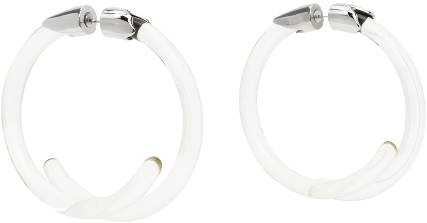 Lorette Colé Duprat Transparent E3 Earrings In Silver/clear