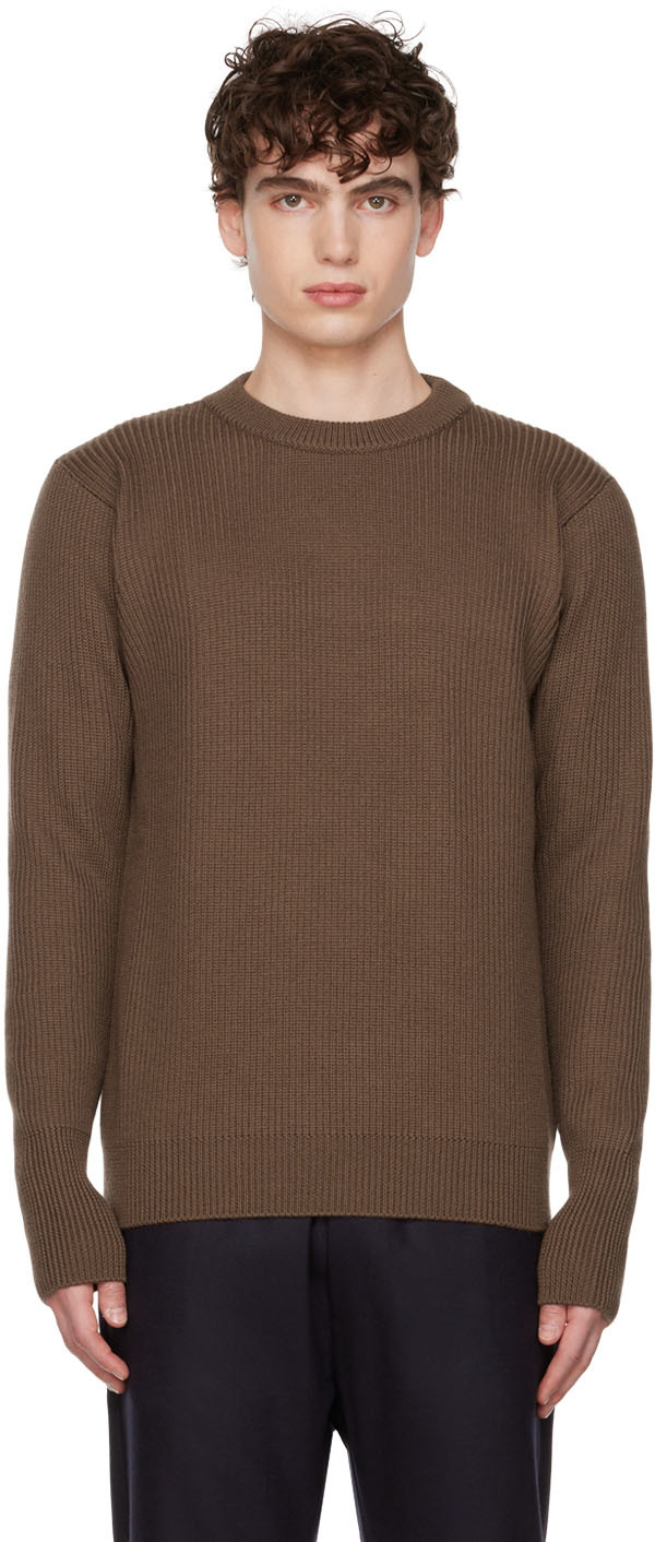 Barena Venezia Brown Corba Cruna Sweater In 255 Scorza