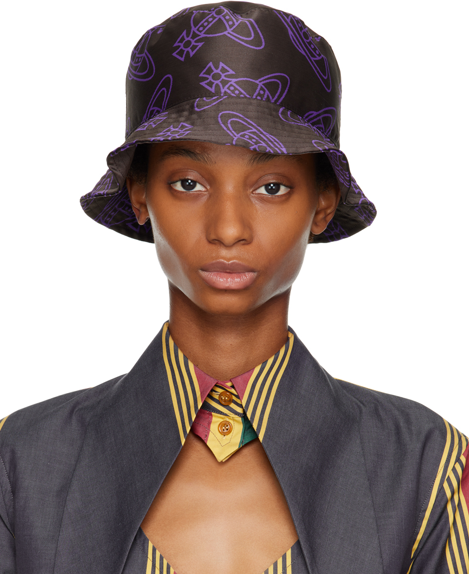 Vivienne Westwood Orb-print Bucket Hat In D401 Bro