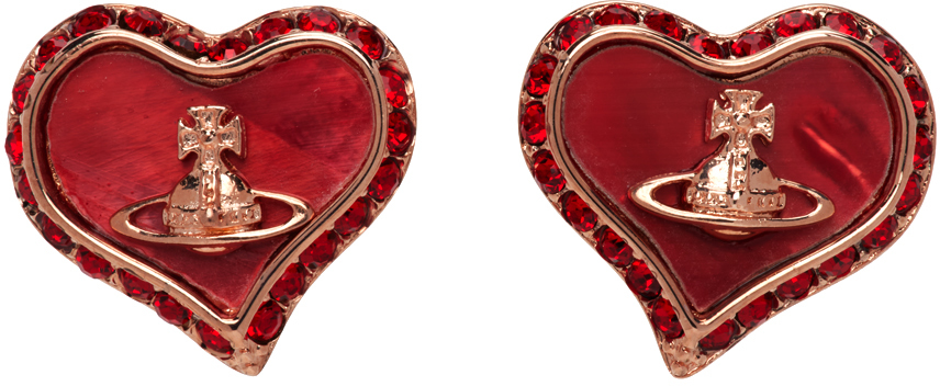 Vivienne Westwood Red Petra Earrings In G279