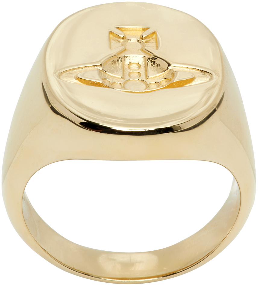 Vivienne Westwood Gold Orb Seal Ring