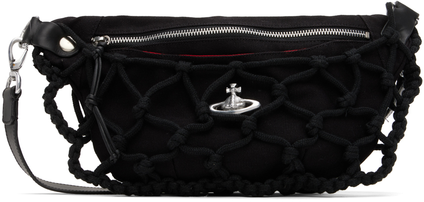 Vivienne Westwood Black Bait Macramé Bag