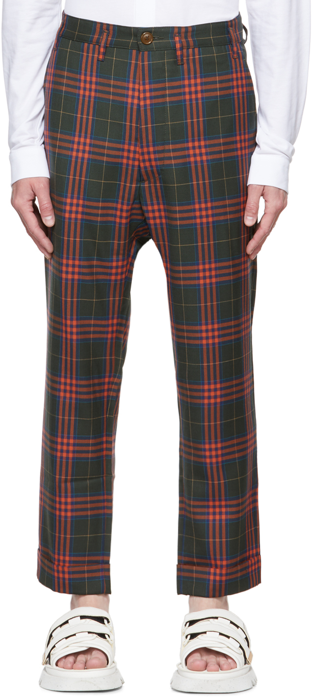 Vivienne Westwood Orange Wreck Fitted Trousers