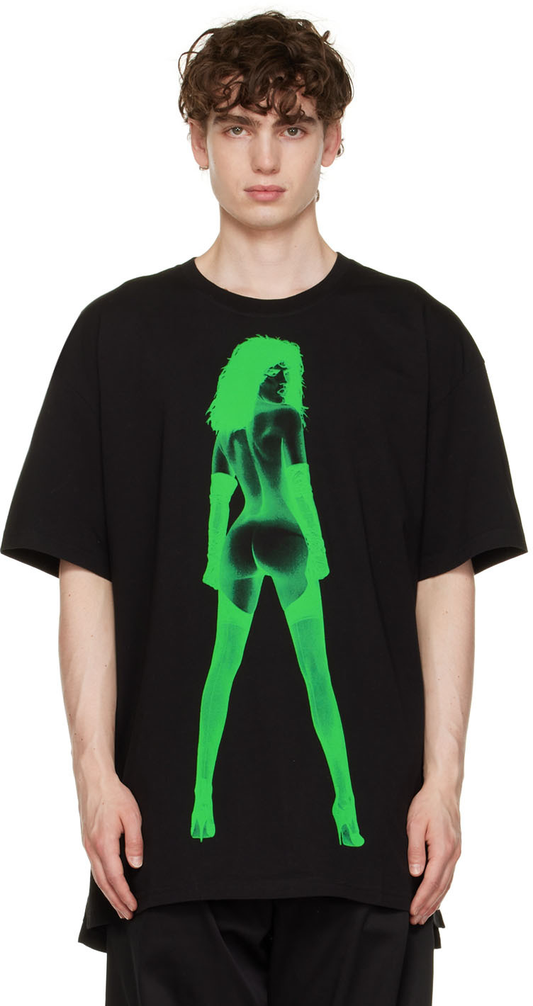 Vivienne Westwood Black Oversized Pin-Up T-Shirt