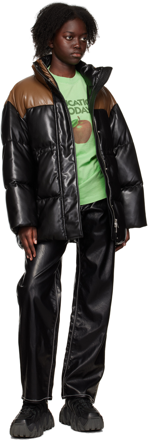 Stand Studio Black Milani Faux-Leather Jacket | Smart Closet