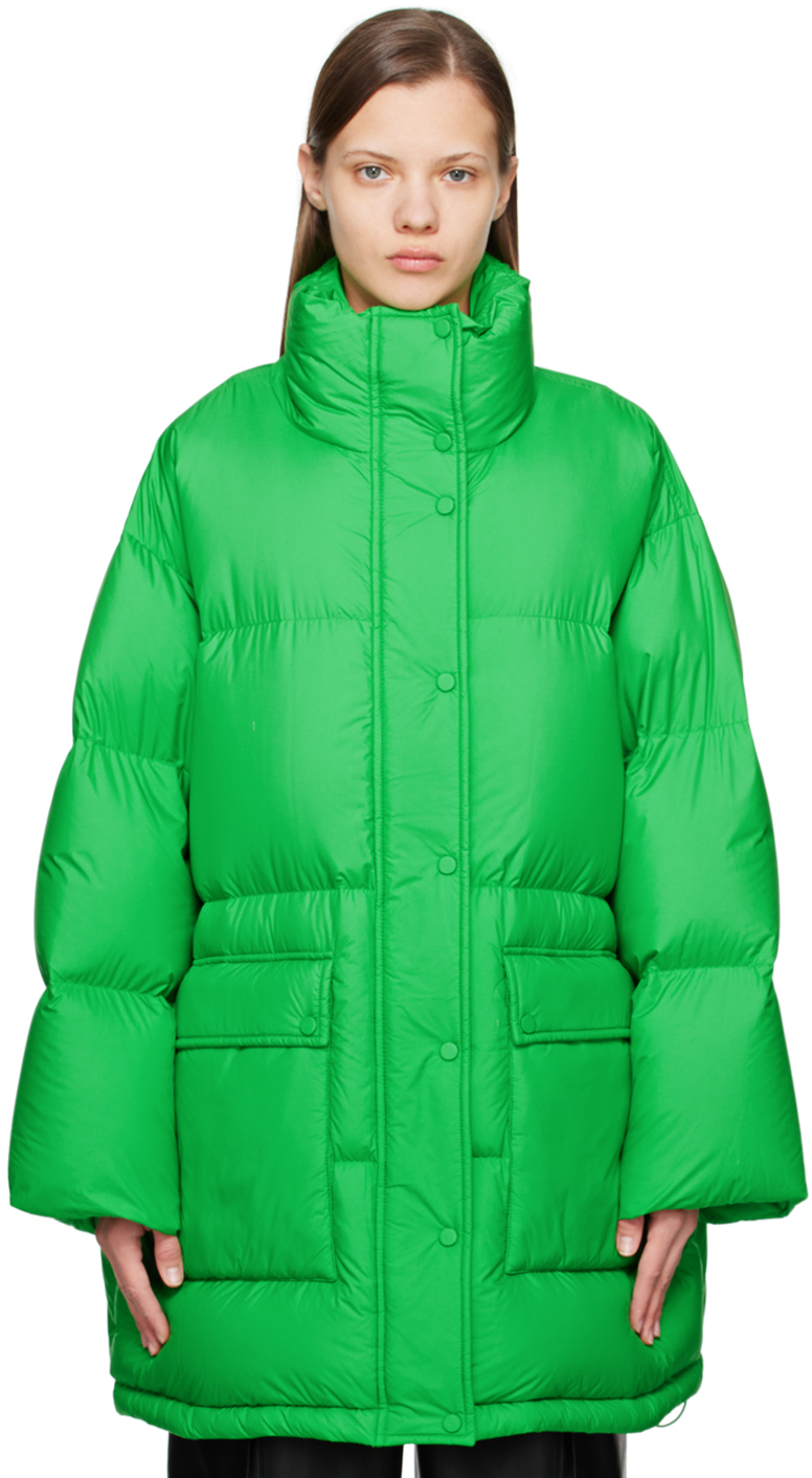 Green Edna Down Coat