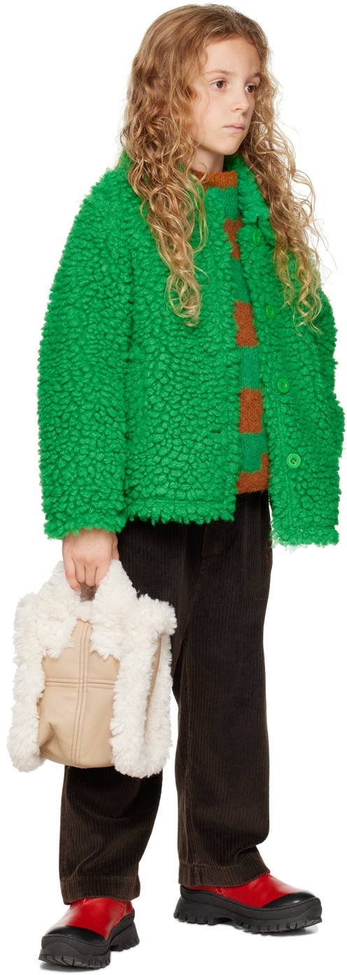Stand Studio Gwen Teddy Coat In Green