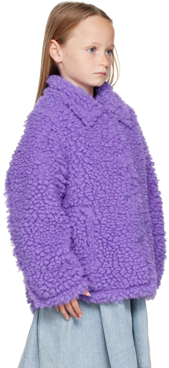 Stand Studio Kids Purple Gwen Jacket In Neon Violet