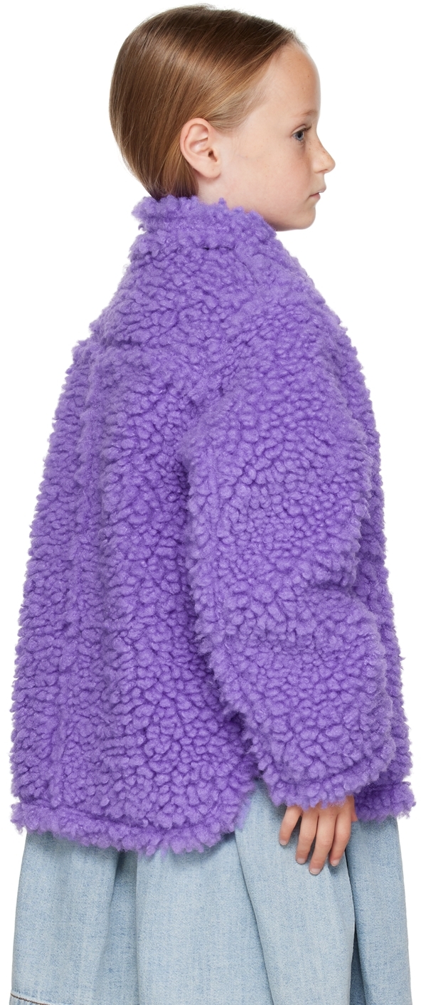 Stand Studio Kids Purple Gwen Jacket In Neon Violet