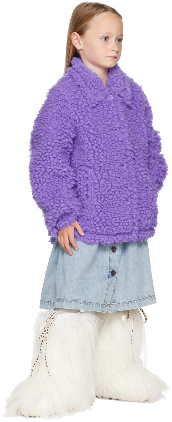 Stand Studio Kids Purple Gwen Jacket In Neon Violet