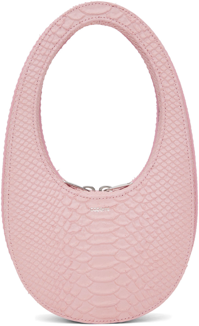 Coperni Pink Mini Croc Swipe Bag