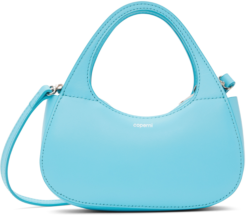 Coperni Blue Micro Baguette Swipe Bag