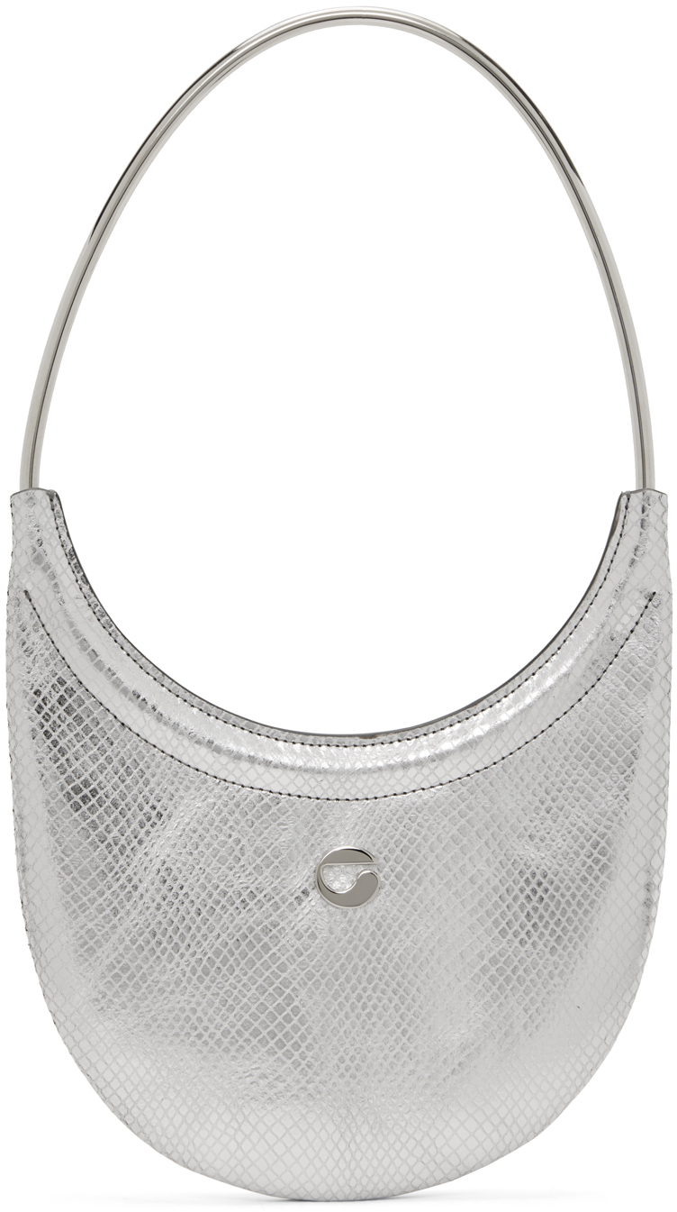 Coperni: Silver Python Ring Swipe Bag | SSENSE