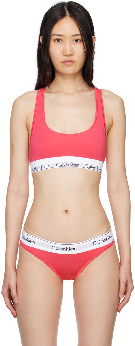 Calvin Klein Underwear: Pink Modern Bra | SSENSE