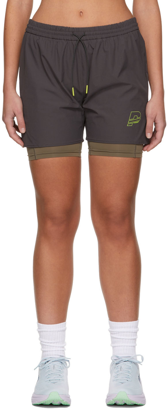 Grey Diablo Runner Sports Shorts