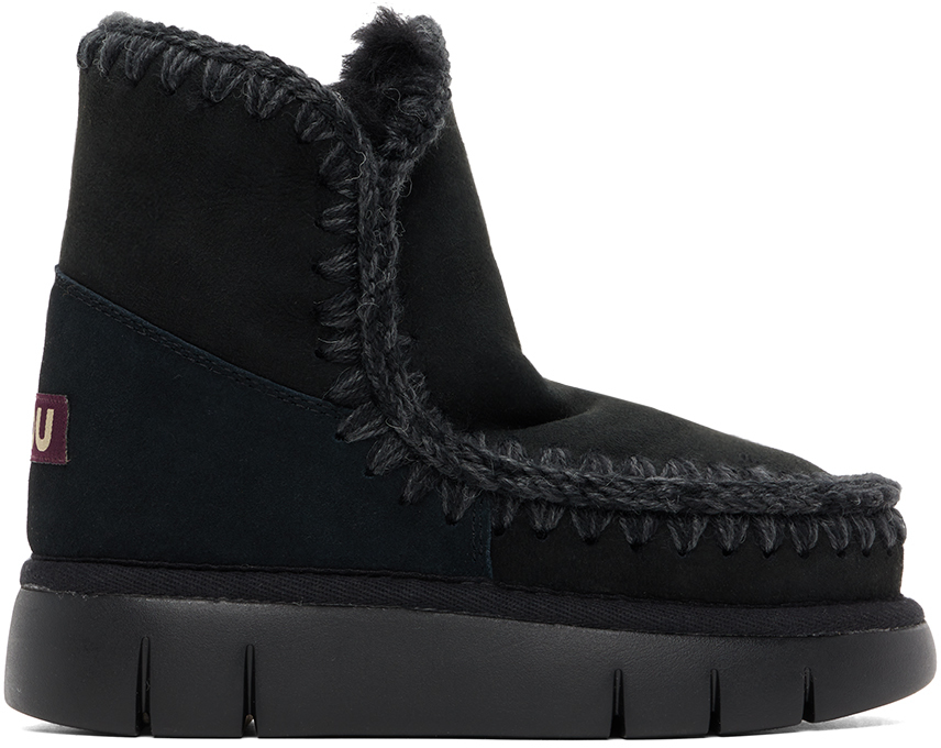 Mou Black 18 Bounce Ankle Boots