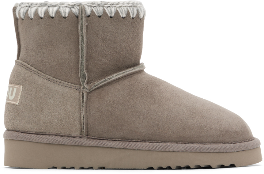 Mou Gray Classic Boots In Ngre New Grey