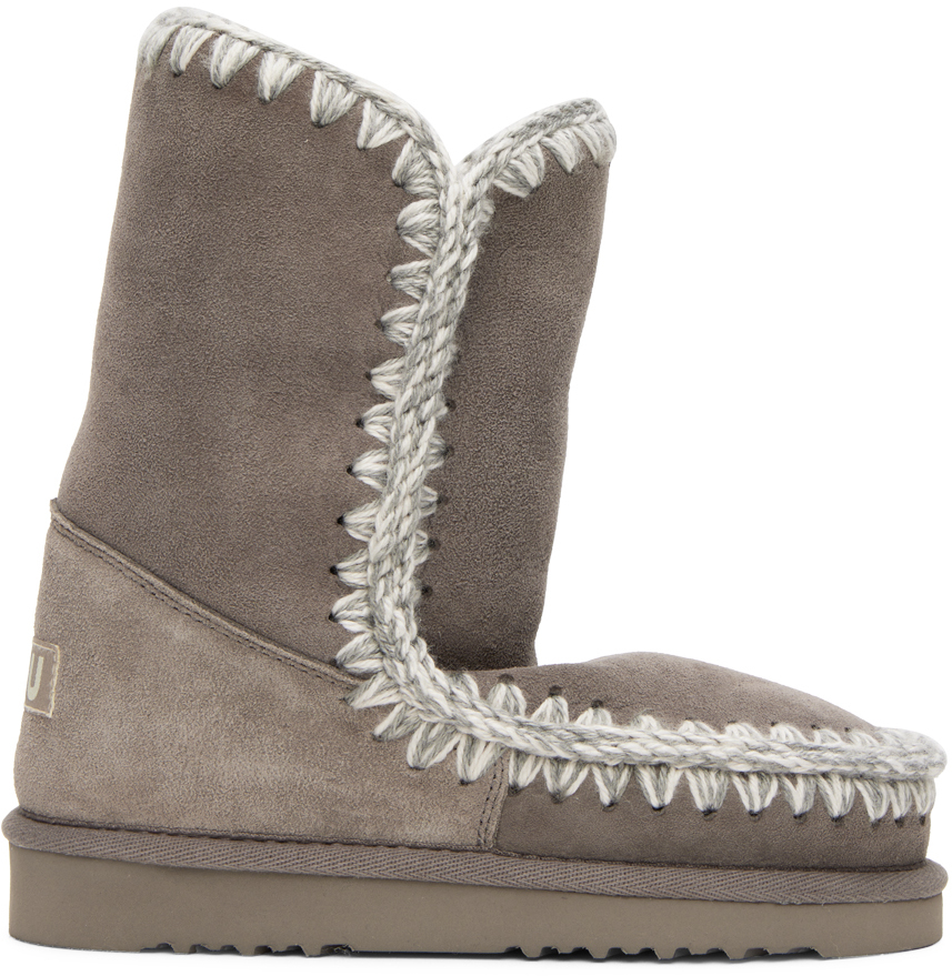 Mou Gray 24 Boots In Ngre New Grey