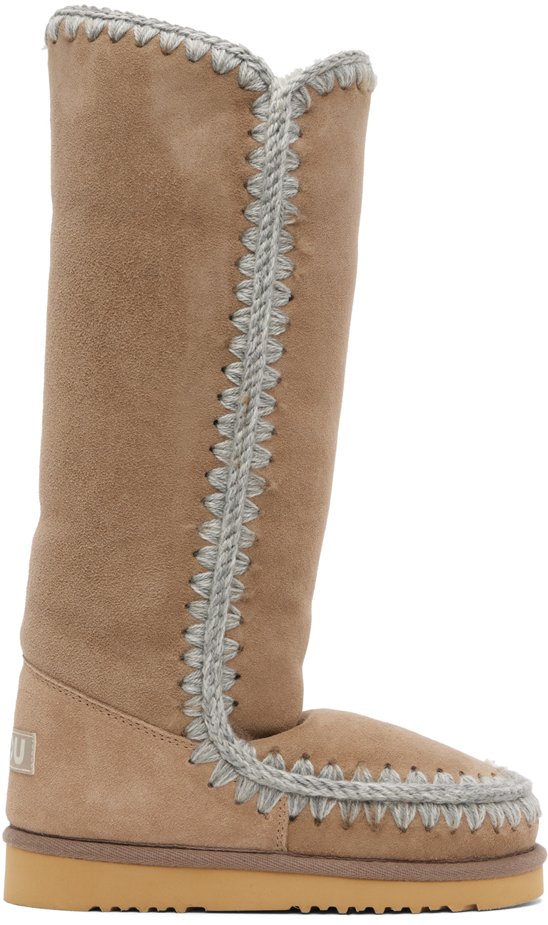 Brown Suede Boots by on Sale