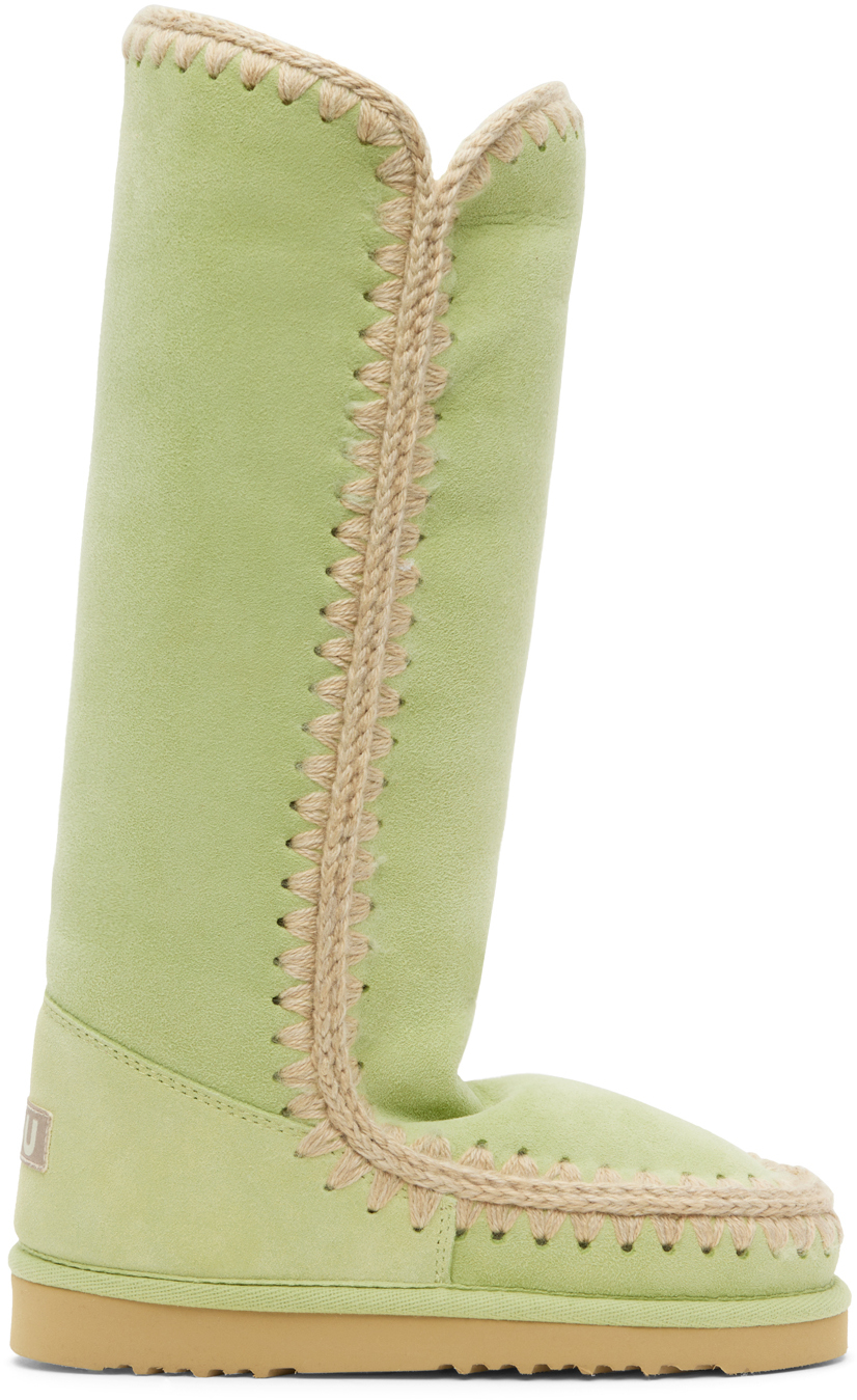Mou Ssense Exclusive Green 40 Boots In Winter Pear