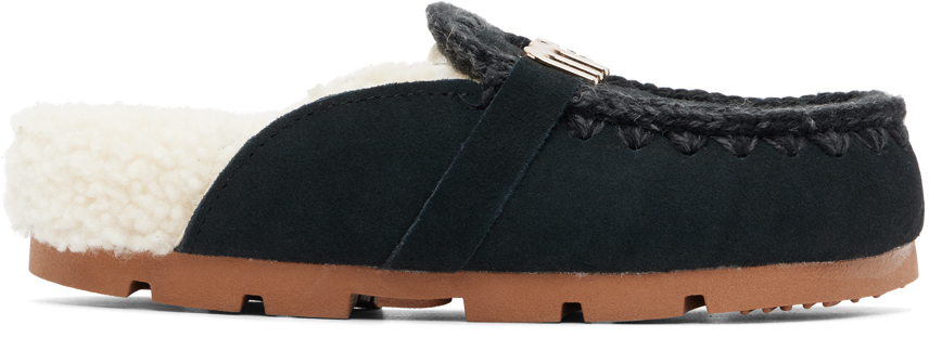 Mou Black Winter Bio Loafers In Bkbk Black