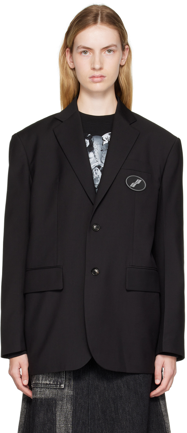 We11done Black Oversized Suit Blazer