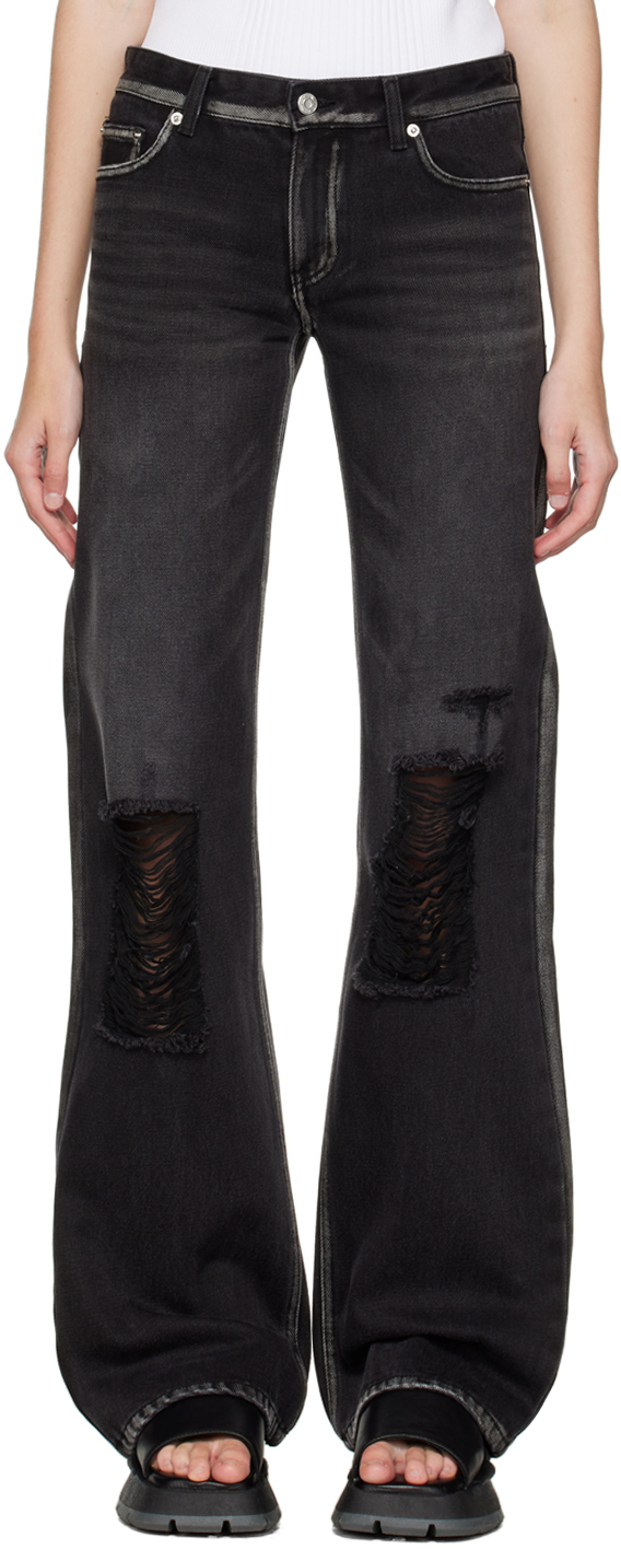 We11done: Black Destroyed Jeans | SSENSE UK