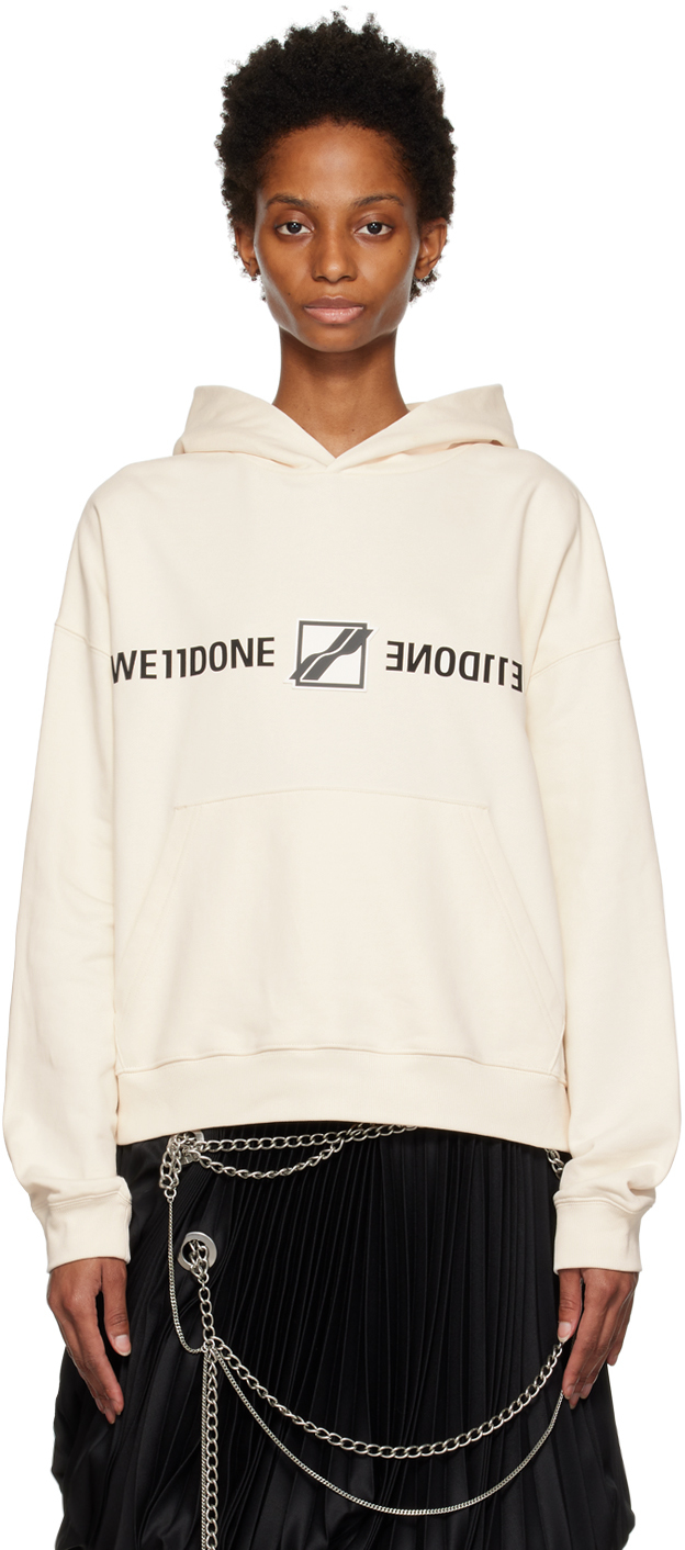 We11done Off-White Patched Mirror Hoodie