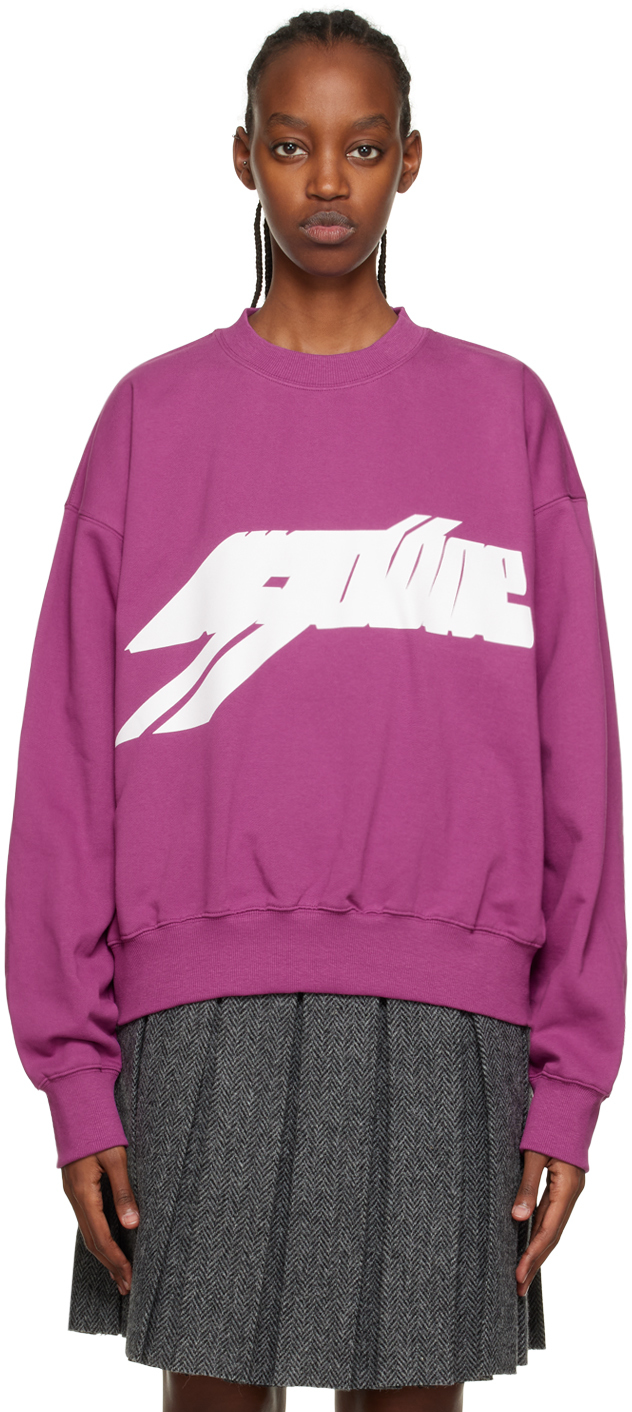 Purple Cross Symbol Sweatshirt by We11done on Sale